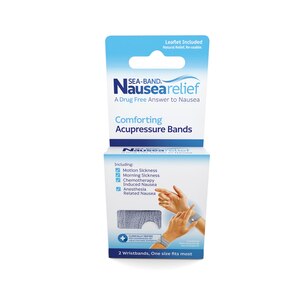 Sea-Band Nausea Relief Comforting Acupressure Bands, 2 CT