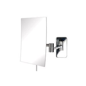 Jerdon Wall Mount Makeup Mirror 5X, Chrome Finish