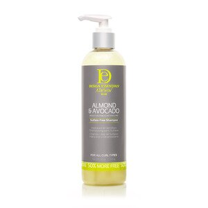 Design Essentials Almond & Avocado Moisturizing & Detangling Sulfate-Free Shampoo, 12 OZ