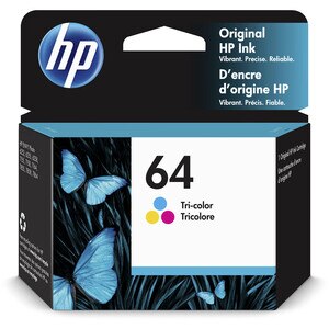 HP 64 Tri-Color Ink Cartridge , CVS