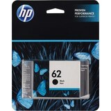 HP 62 Black Color Ink Cartridge, thumbnail image 1 of 5