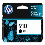 HP 910 Black Ink Cartridge, thumbnail image 1 of 1