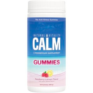 Natural Vitality Calm Magnesium Supplement Gummies, Raspberry-Lemon Flavor, 120 Ct , CVS