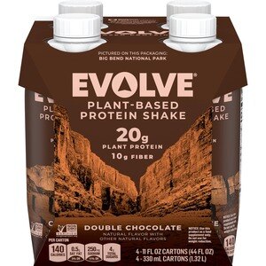 Evolve Protein Shake, Classic Chocolate, 20g Protein, 11 OZ, 4 Ct , CVS