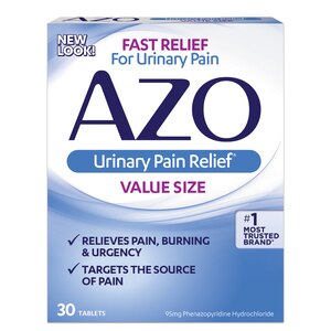 AZO Urinary Pain Relief, Value Size, Fast Relief, Tablets, 30ct