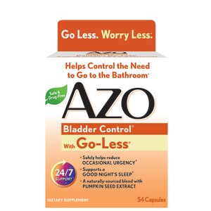  AZO Bladder Control with Go-Less Daily Supplement, Capsules, 54ct 