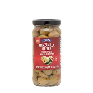 Pampa Manzanilla Olives Stuffed with Minced Pimientos, 8.5 OZ