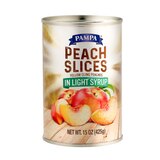 Pampa Peach Slices in Light Syrup, 15 OZ, thumbnail image 1 of 3