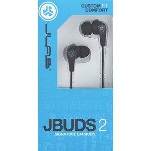 Jlab JBuds2 Wired Earbuds, Black , CVS