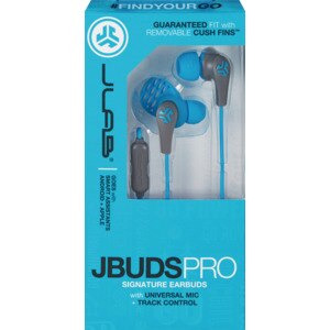 JLab Jbuds Pro Signature Earbuds With Universal Mic + Track Control, Blue , CVS