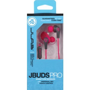 JLab Jbuds Pro Signature Earbuds With Universal Mic + Track Control, Pink , CVS