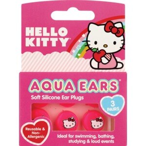 Hello Kitty Aqua Ears Soft Silicone Ear Plugs - 6 Ct , CVS