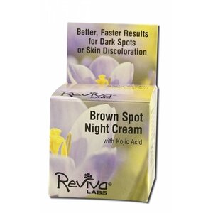 Reviva Labs - Crema de noche para manchas oscuras con ácido kójico, 1 oz