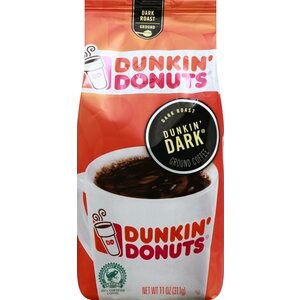 Dunkin' Donuts Ground Coffee,  Dark Roast, 11 oz