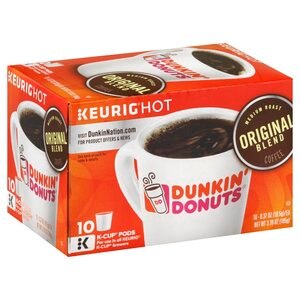 Dunkin Donuts K-Cup Pods Original Blend Roast Coffee Medium 3.7 OZ, 10CT