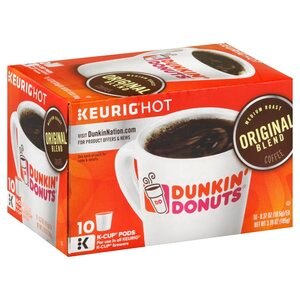  Dunkin Donuts K-Cup Pods Original Blend Roast Coffee Medium 3.7 OZ, 10CT 