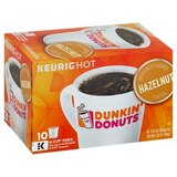 Dunkin` Donuts Hazelnut Coffee K-Cup Pods, 10 ct, thumbnail image 1 of 1