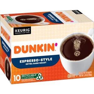 Dunkin' Espresso-Style Extra Dark Roast K-Cup Pods, 10 Ct , CVS