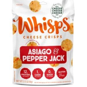 Whisps Cheese Crisps Asiago & Pepper Jack, 2.12 Oz , CVS
