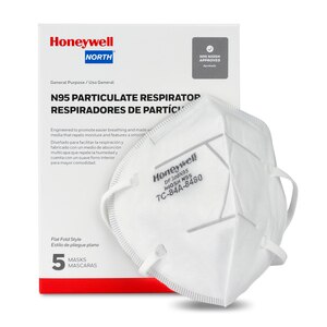 Honeywell N95 Particulate Respirator Mask, 5 Ct , CVS