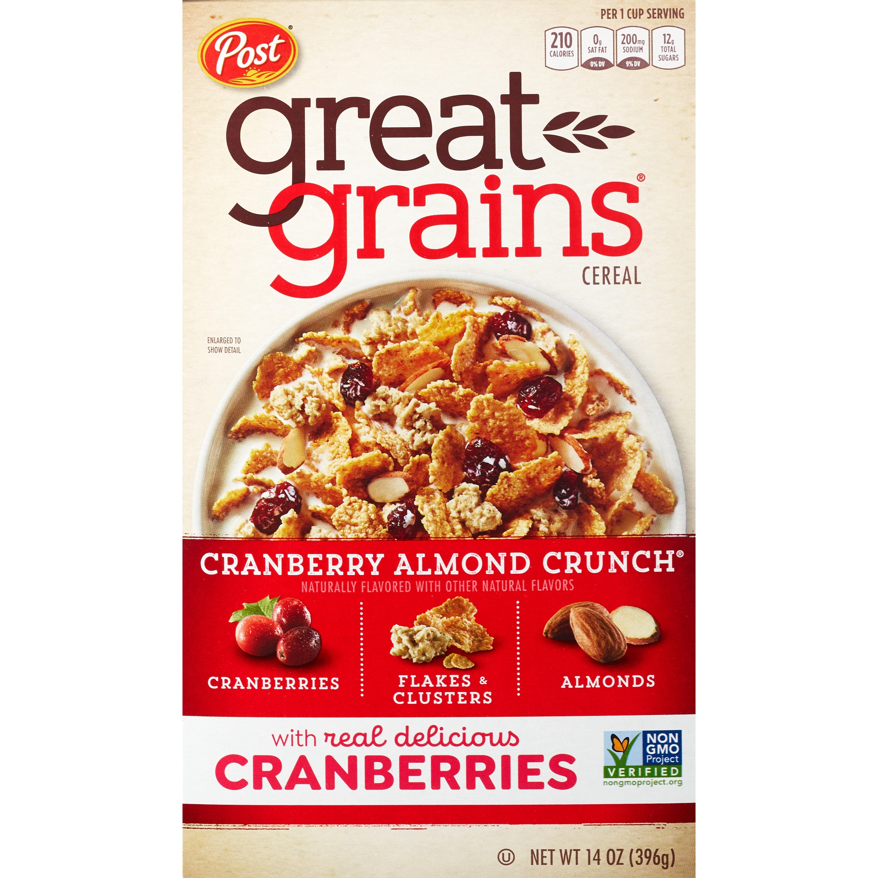 Post Great Grains Great Grains Cereal Cranberry Almond Crunch, 14 Oz , CVS