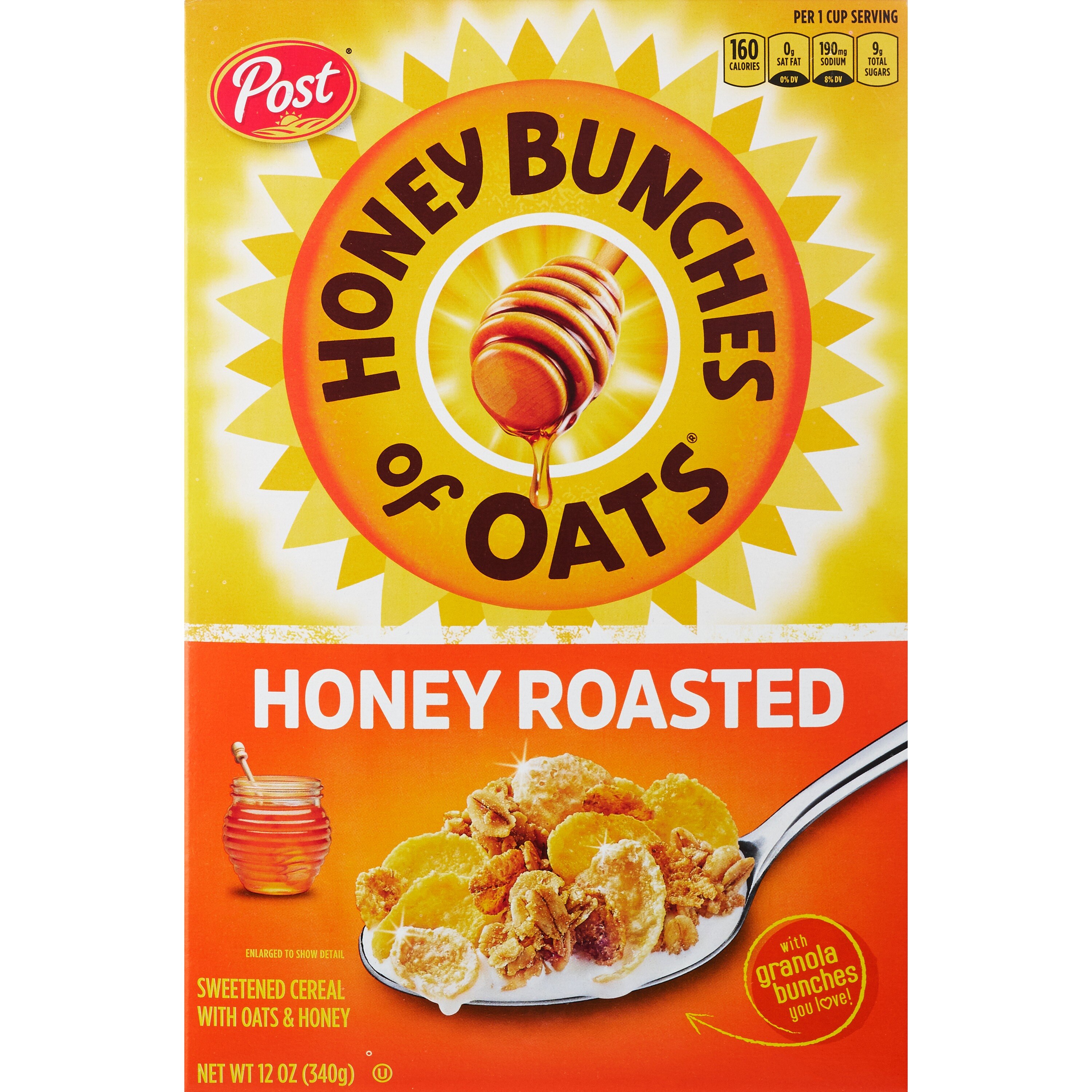 Honey Bunches Of Oats Honey Bunch Of Oats Honey Roasted Cereal, 14.5 Oz - 12 Oz , CVS