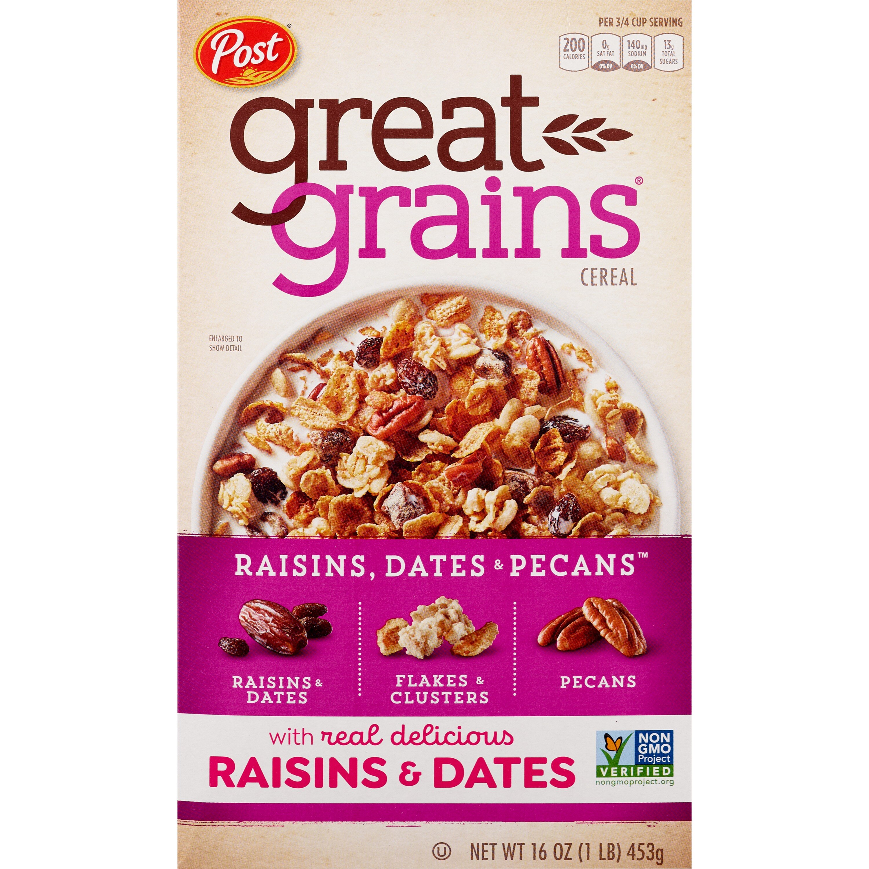 Post Great Grains Great Grains Raisins, Dates & Pecans, 16 Oz , CVS
