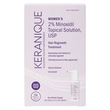Keranique Women's 2% Minoxidil Solution for Hair Regrowth, 1 Month Supply, thumbnail image 3 of 5