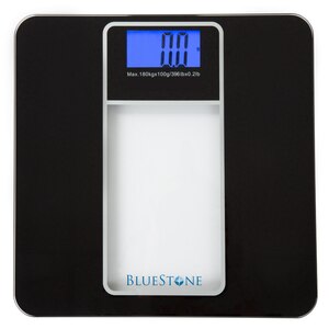 Home Inovations Tempered Glass Digital Bathroom Scale with LCD Display-396  Pound
