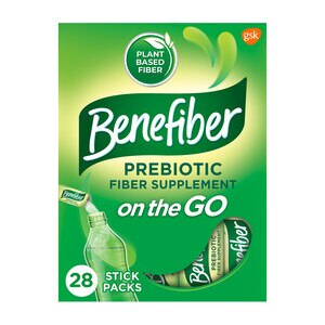 Benefiber, Prebiotic Fiber Supplement Unflavored Powder Stick Packs