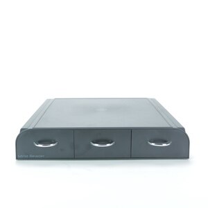Mind Reader Organizer with Drawer, Silver