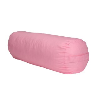 Mind Reader Yoga Bolster Cushion, Pink