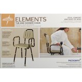 Elements Shower Chair With Antimicrobial, thumbnail image 1 of 4