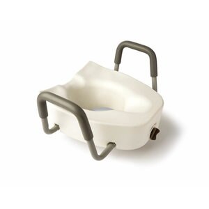 Medline Elevated Locked Toilet Seat with adjustdable seat level