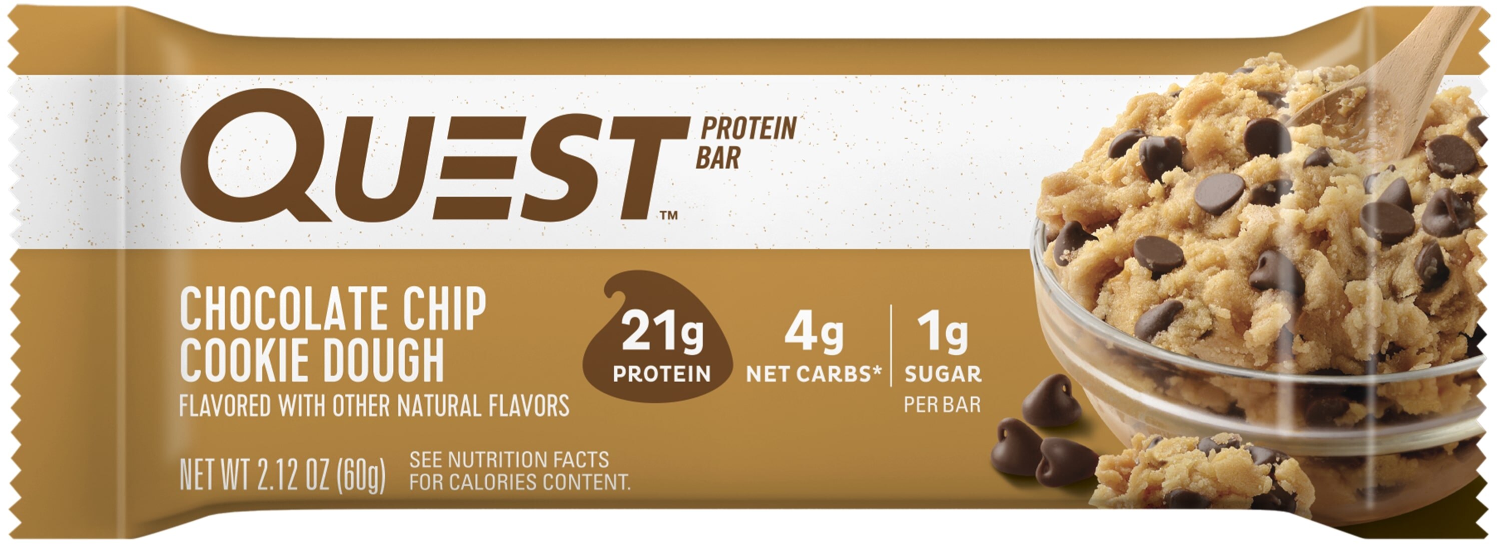 Quest Nutrition Protein Bar, Chocolate Chip Cookie Dough, 2.12 Oz , CVS