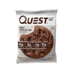 Quest Nutrition Double Chocolate Chip Protein Cookie, High Protein, Low Carb, Gluten Free,Single