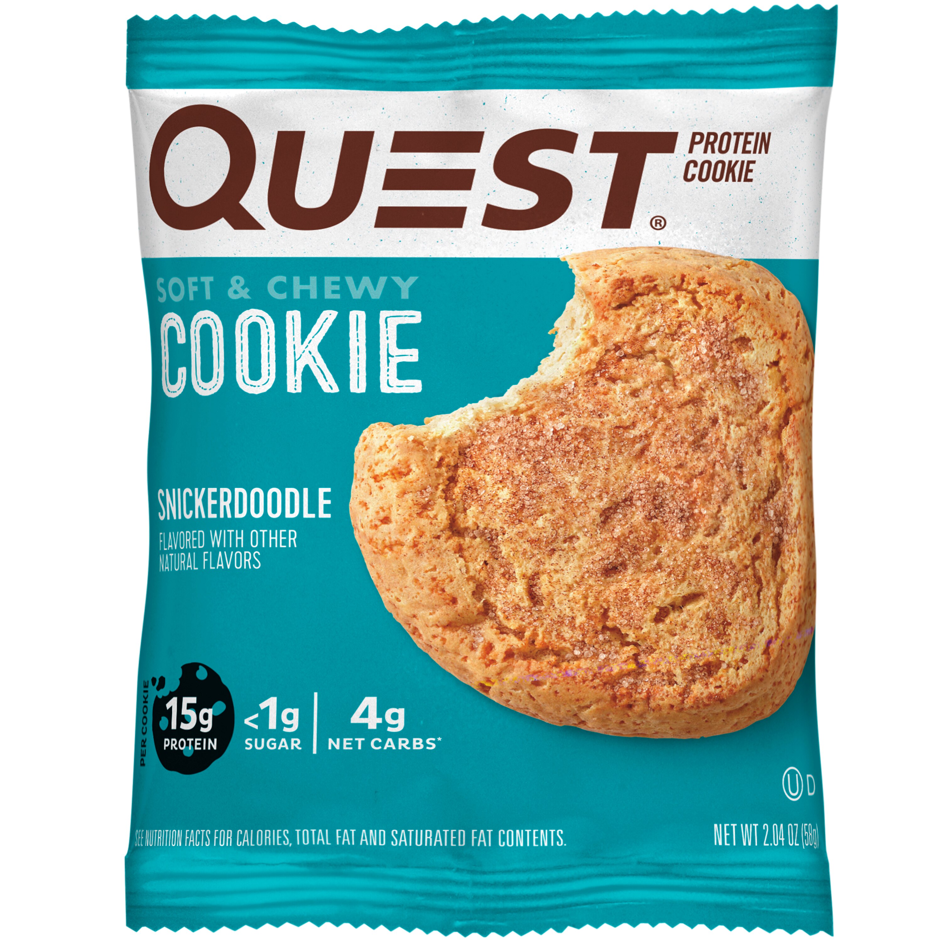 Quest Nutrition Protein Cookie, Snickerdoodle, 2.08 Oz - 2 Oz , CVS
