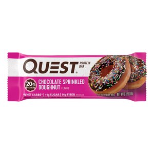  Quest Nutrition Chocolate Sprinkled Doughnut Protein Bar, 2.12 OZ 