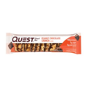  Quest Nutrition Peanut Chocolate Crunch Snack Bar, High Protein, Low Carb, Gluten Free, Keto Friendly, Single 