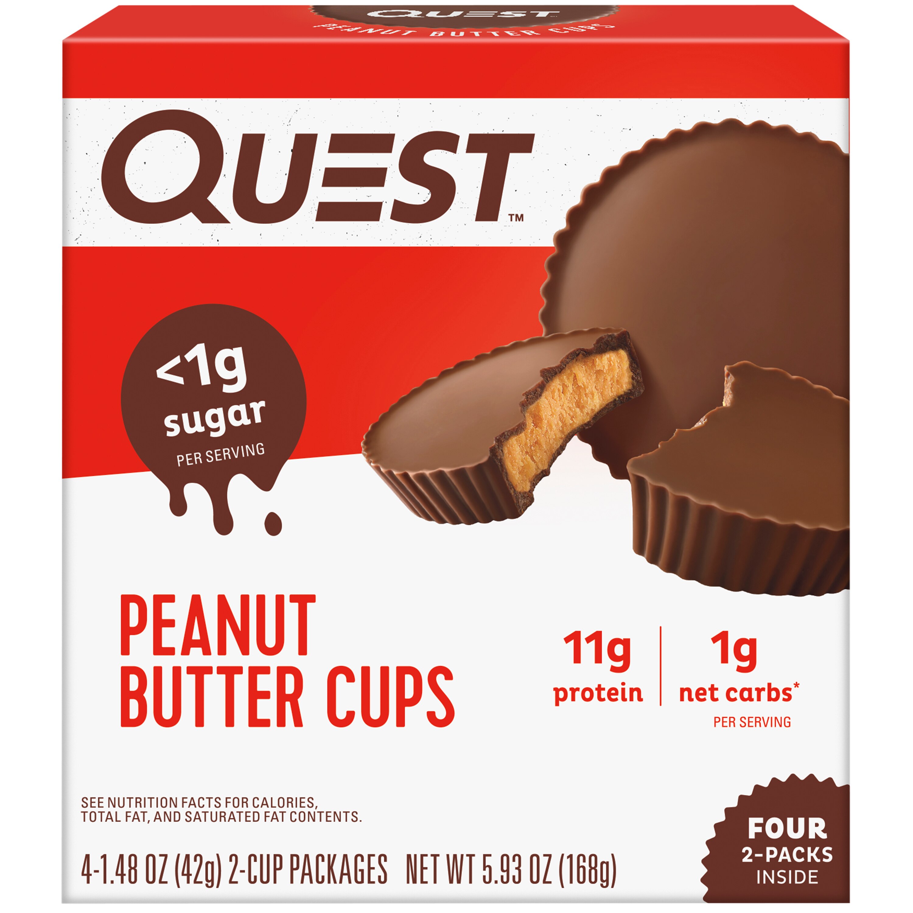 Quest Nutrition Peanut Butter Cups, 4 Ct - 1.48 Oz , CVS