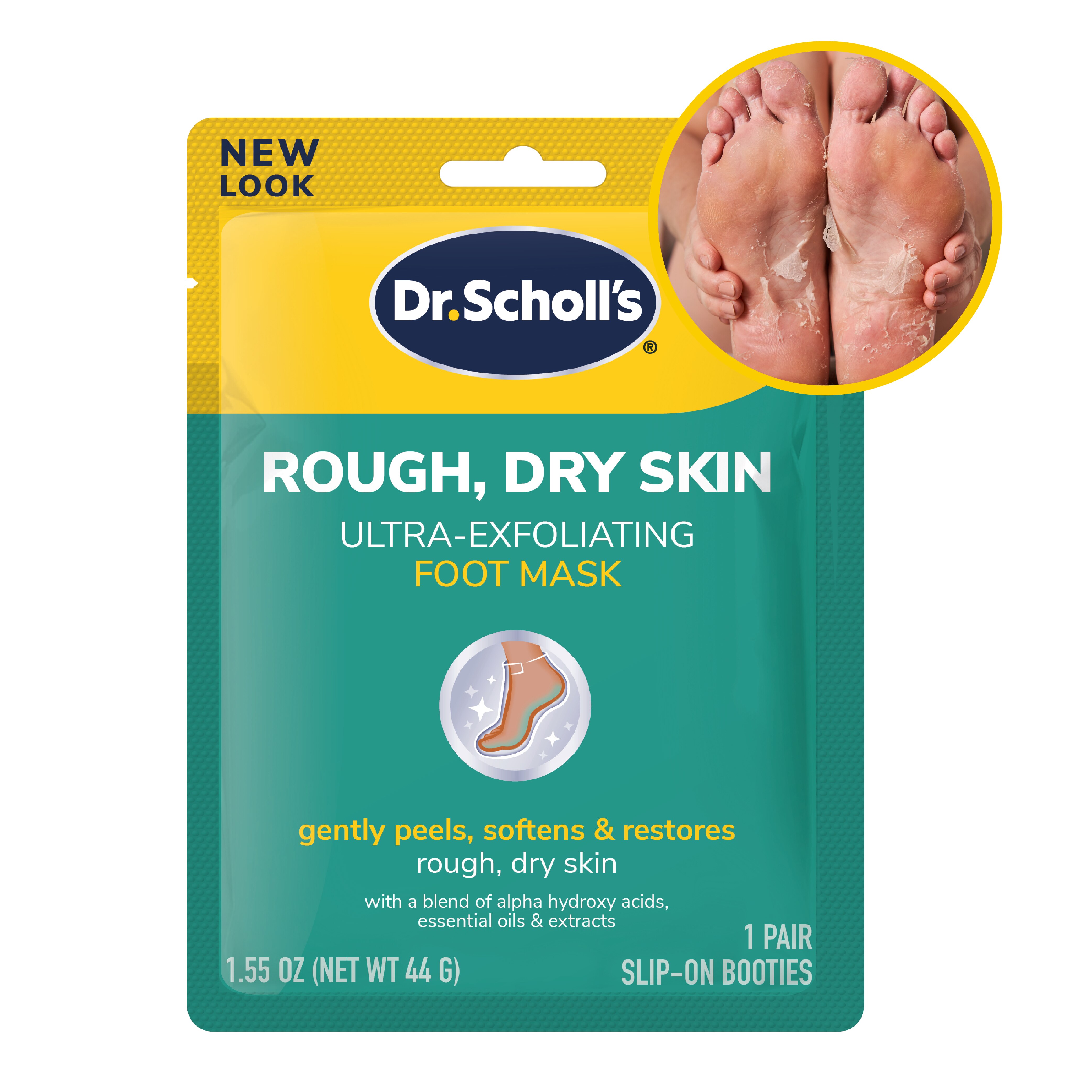 Dr. Scholl's Ultra Exfoliating Foot Mask, 1 Pair - 2 Ct , CVS