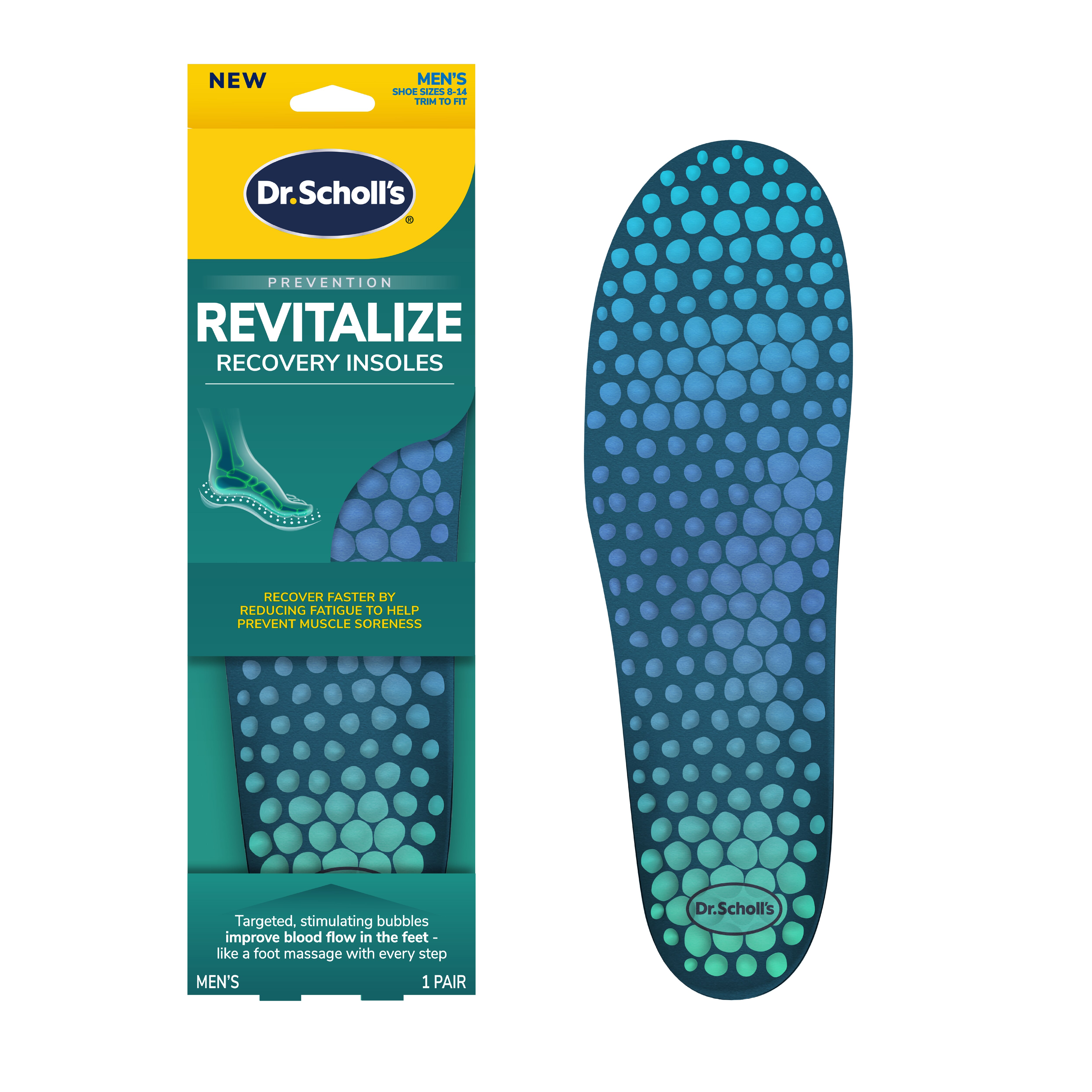 Dr Scholl's Dr. Scholl's Revitalize Recovery Insoles, Men's 8-14, 1 Pair , CVS