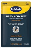 Dr. Scholl's Tired, Achy Feet Soothing & Reviving Foot Mask, Relieves Sore Muscles, 1 Pair, thumbnail image 1 of 2