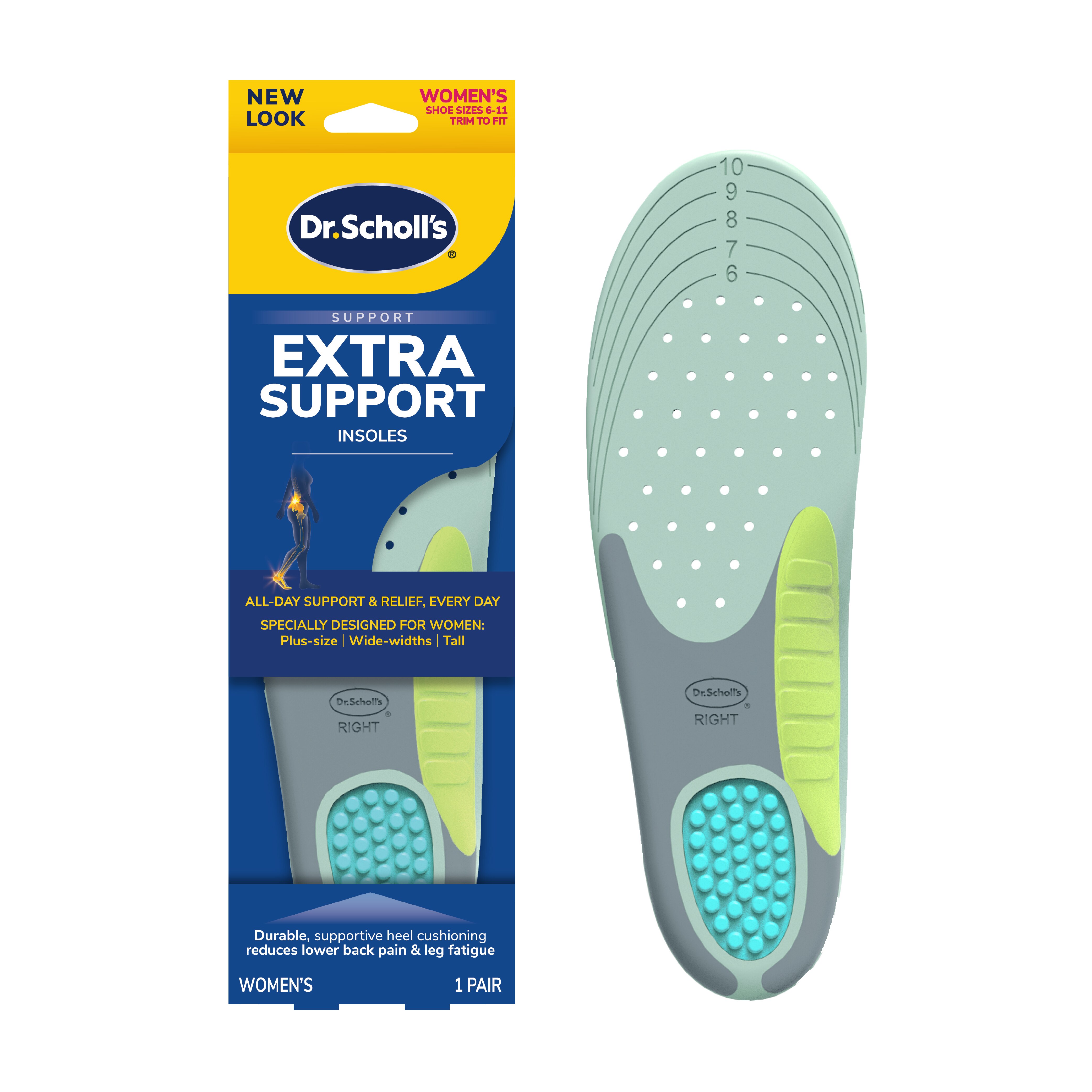 Dr. Scholl's Dr. Scholls Pain Relief Extra Support Women - 2 Ct , CVS