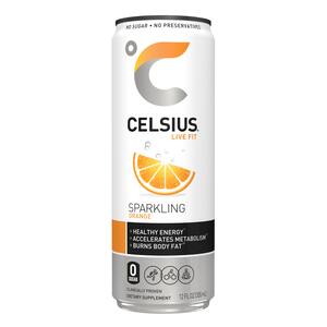 CELSIUS Sparkling Orange Fitness Drink, Zero Sugar, 12 Oz , CVS