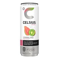 CELSIUS Sparkling Kiwi Guava Fitness Drink, Zero Sugar, 12 OZ