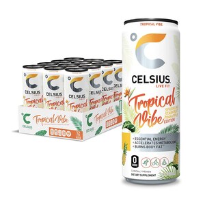 Celsius Live Fit Energy Drink, Tropical Vibe, 12 Oz , CVS