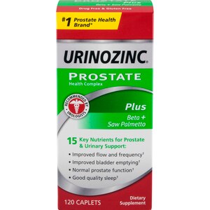 Urinozinc Complex Plus Beta Sitosterol - Cápsulas para la salud de la próstata, 120 u.