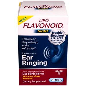 Lipo-Flavonoid Night Ear Heath Supplement, 75CT