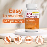 Lipo-Flavonoid Proactive Daily Ear Health Supplement Caplets, 30 CT, thumbnail image 3 of 6